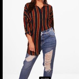Alexis Oversized Stripe Shirt